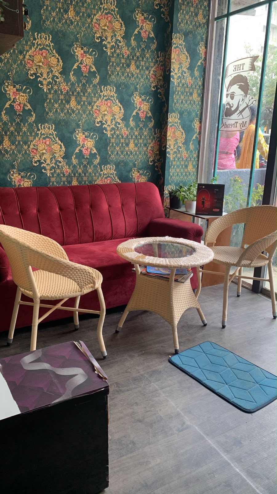 Welcoming boutique client lounge and aesthetic interior at Sparkle Salon