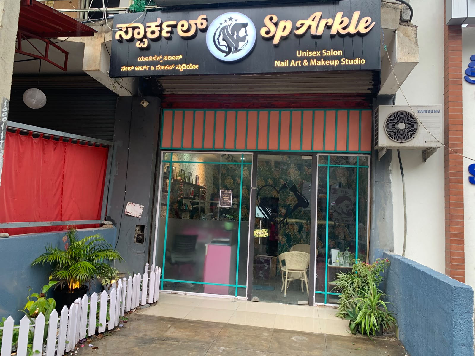 Sparkle Unisex Salon Storefront on 27th Main Rd HSR Layout